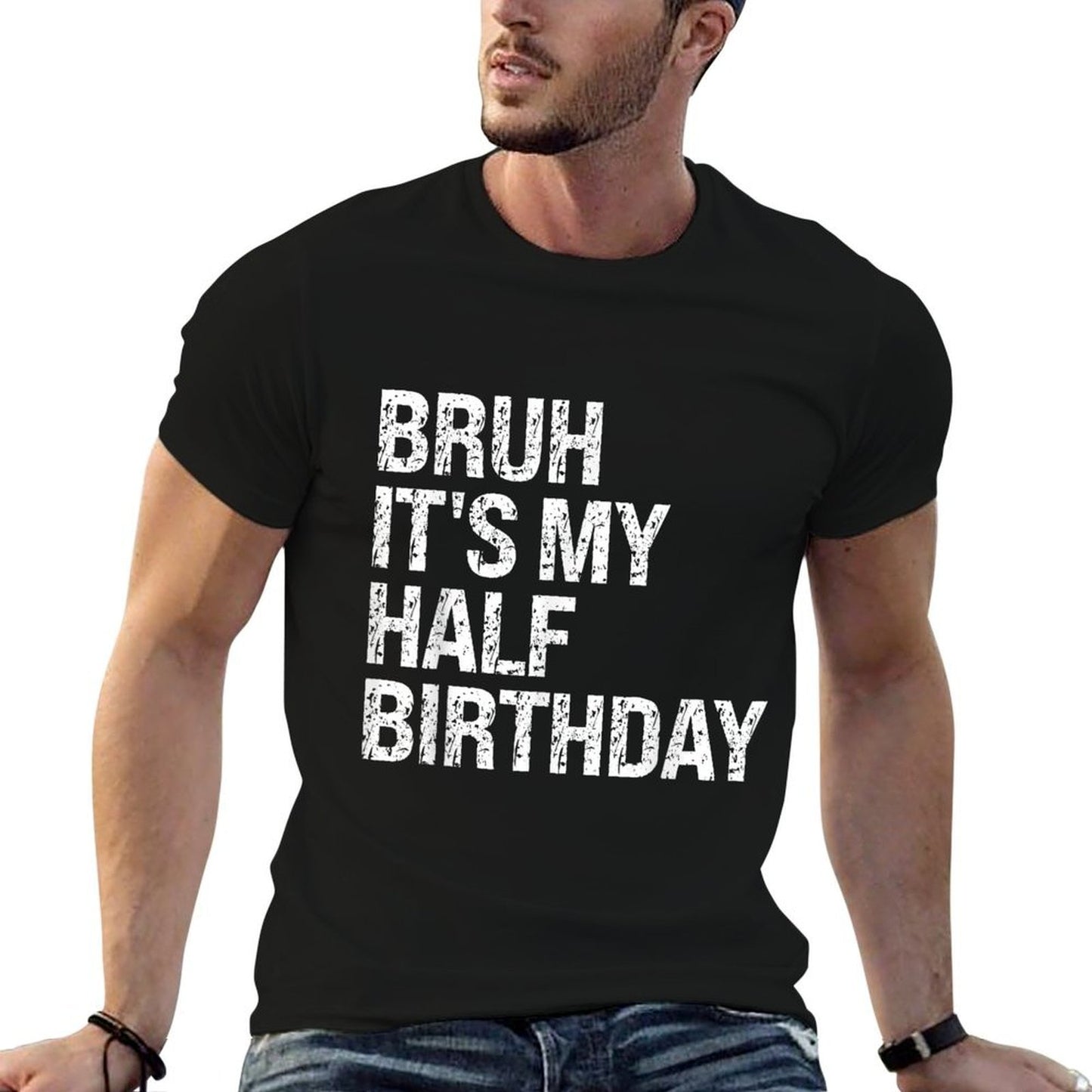 Bruh It's My Half Birthday Happy 12 Year Old Crown Outfits  Quick-drying T-Shirt