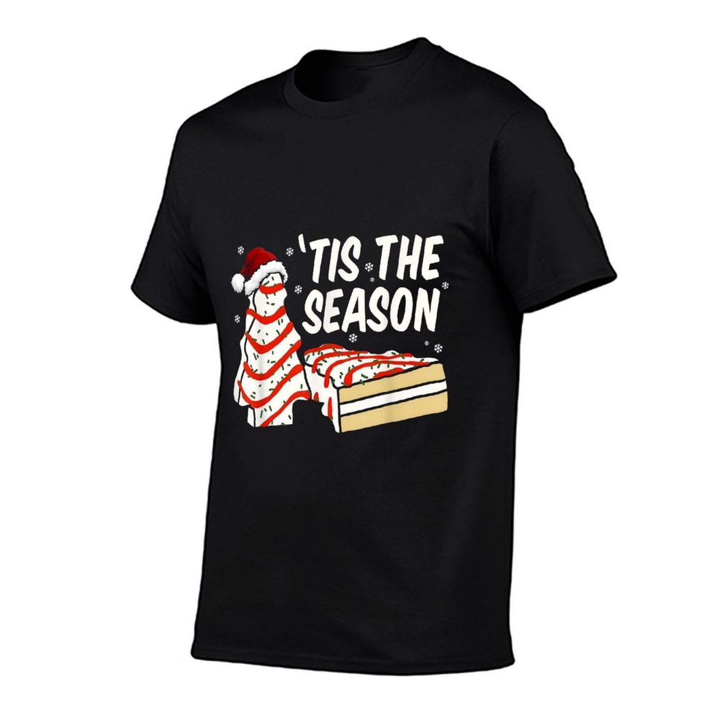 Funny Tis The Season Design Christmas Tree Cakes Debbie  High-quality Stitching T-Shirt