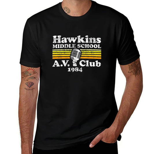 Hawkins Middle School A.V. Club  Wrinkle-resistant T-Shirt