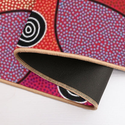 Authentic Aboriginal Art - Central Lands  Rapid-Drying Bath Mat