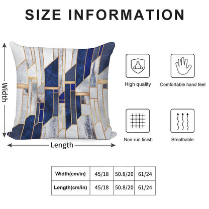 Blue Winter Sky Soft Luxury Feel Throw Pillow