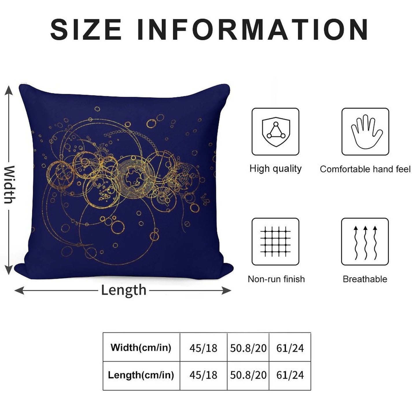 Time Lord Writing -  Transparent Soft Reinforced Edging Throw Pillow