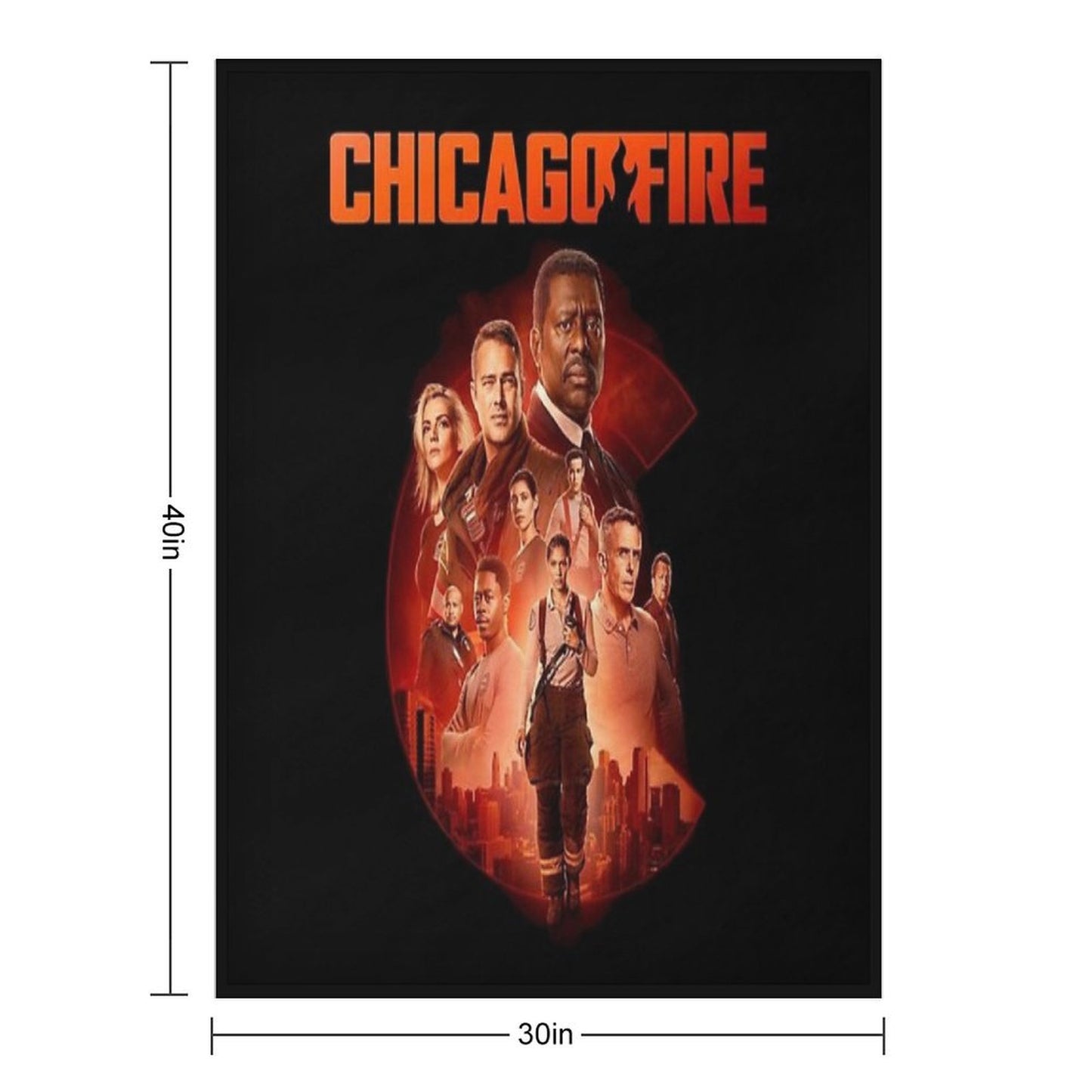 Chicago Fire Cast-members Wrinkle-free Throw Blanket