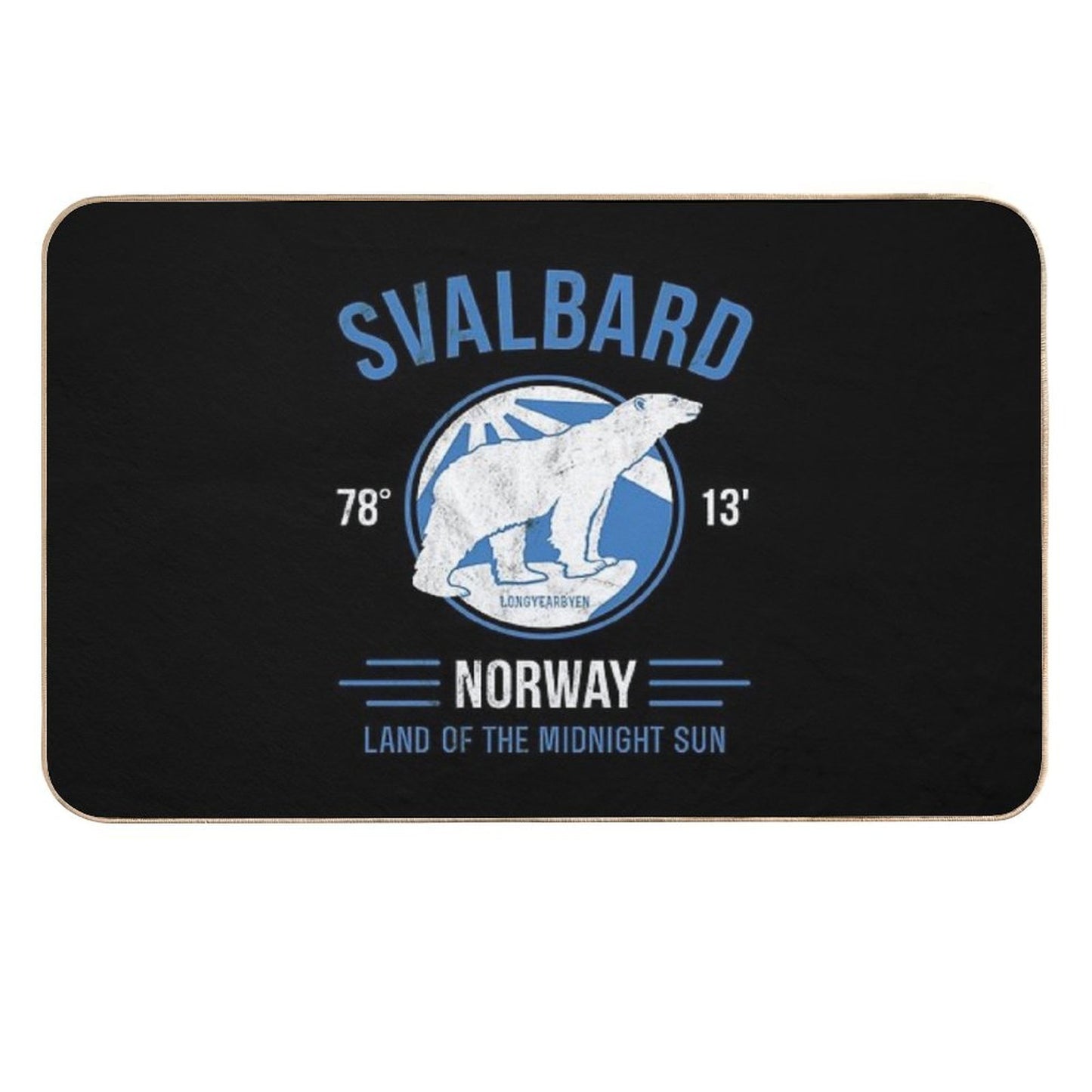 Svalbard Polar Bear - Midnight Sun in Norway  Versatile Bath Mat