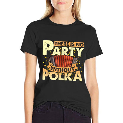 Funny Polka Party Accordion Player Polka Dance Polka Music, Small, Black  Soft T-Shirt