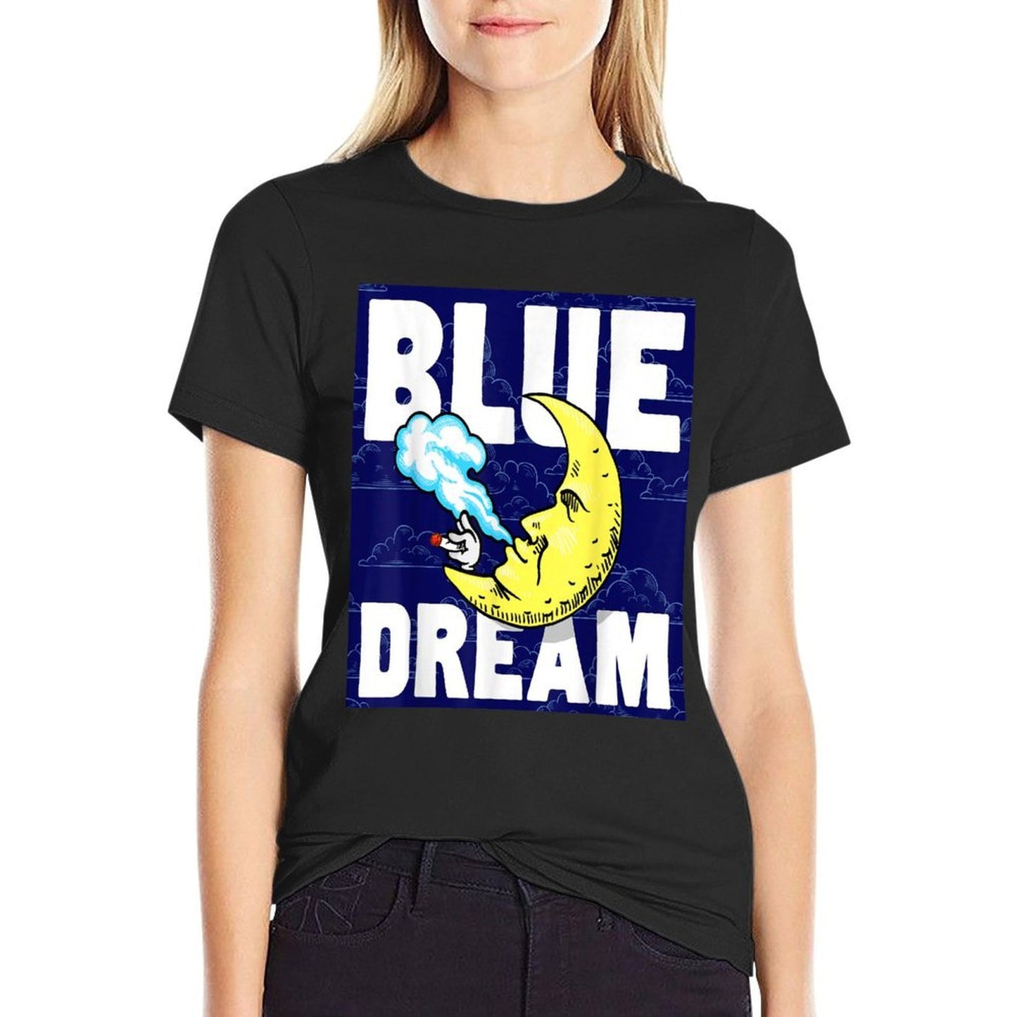 Weed Strains Blue Dream 420 Cannabis Culture  High-quality Stitching T-Shirt