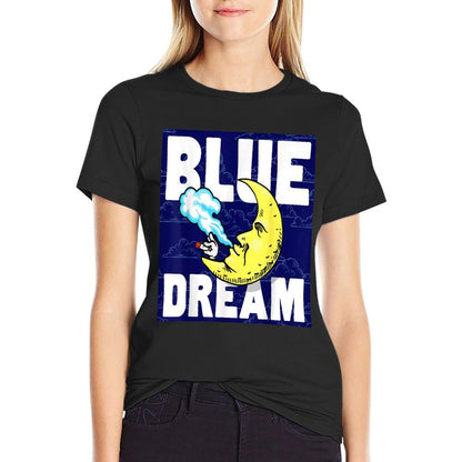 Weed Strains Blue Dream 420 Cannabis Culture  High-quality Stitching T-Shirt