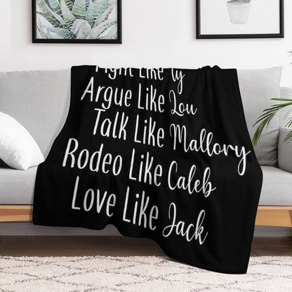 Ride Like Amy Plush Throw Blanket