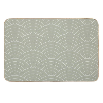Waves (Linen Sage)  High-Traffic Bath Mat