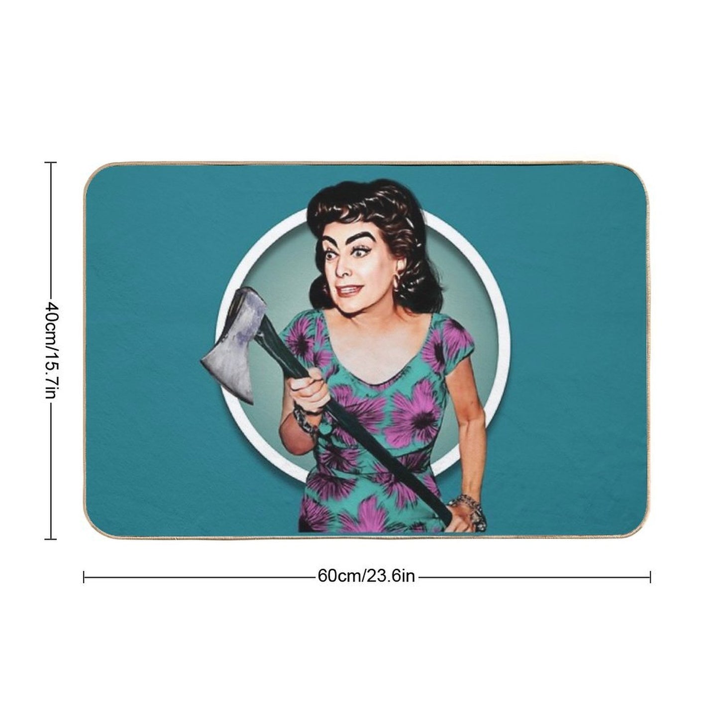 Joan Crawford- Strait Jacket  Multi-Purpose Bath Mat