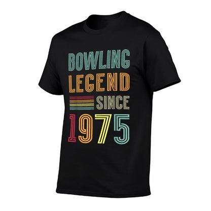 Bowling Legend 1975 50 Years Game 50th Birthday Bowling  Slim-fit Cut T-Shirt