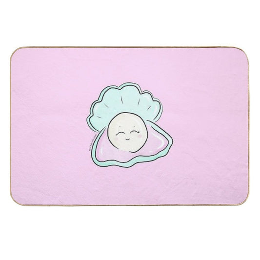 Happy Pearl Oyster  Versatile Bath Mat
