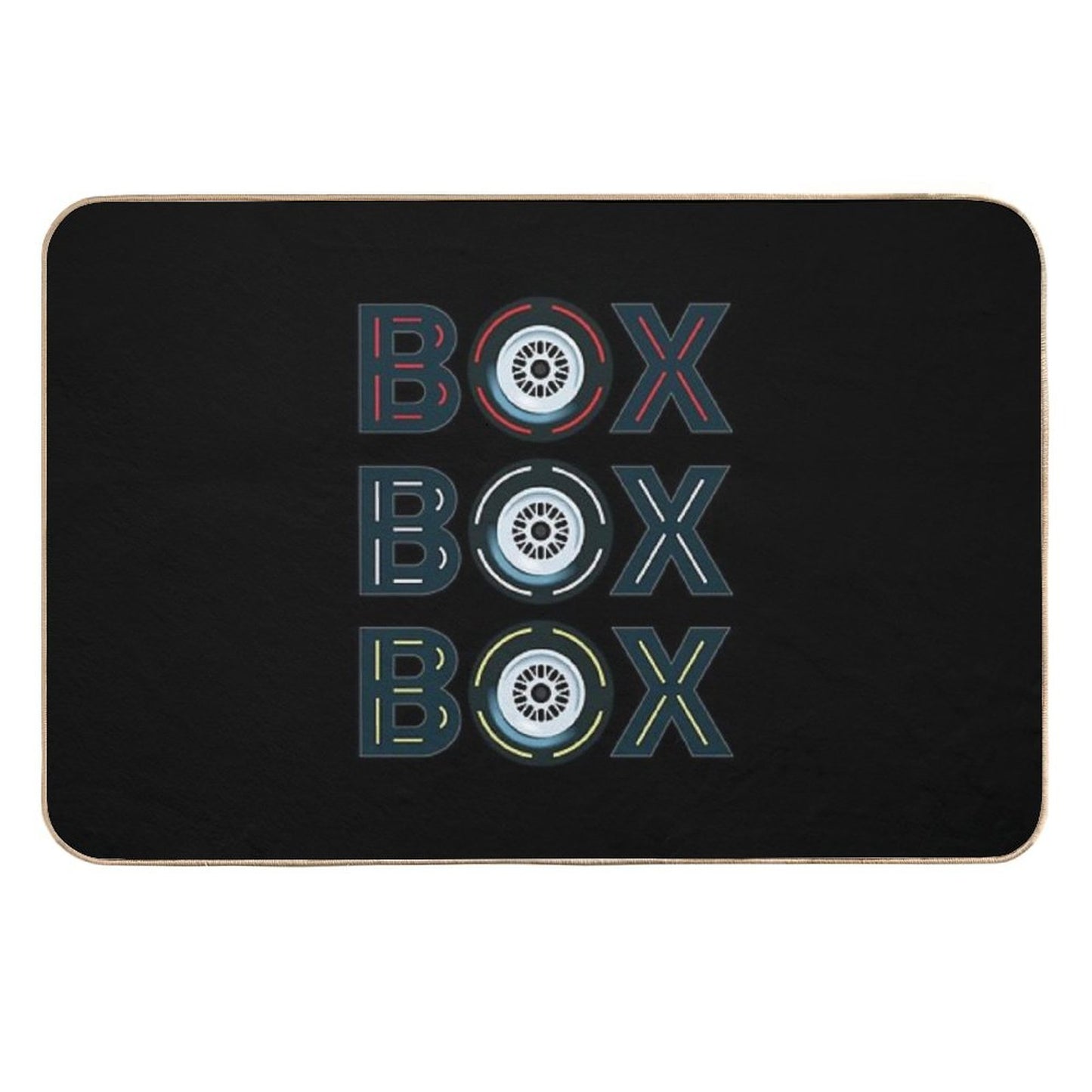 Box Box Box Radio Call To Pit Stop  Rapid-Drying Bath Mat