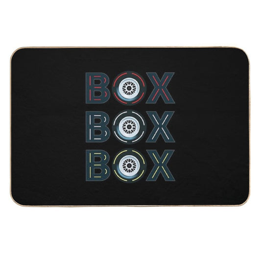 Box Box Box Radio Call To Pit Stop  Rapid-Drying Bath Mat