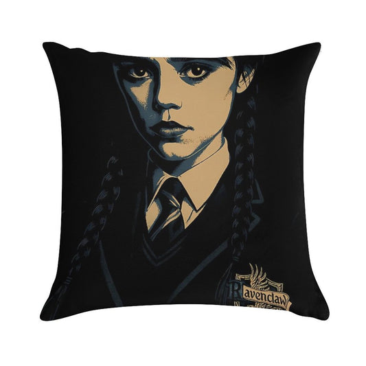Wednesday at School of Wizardry And Witchcraft Soft Warmth Comfort Throw Pillow