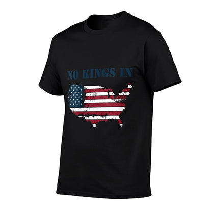 Womens No Kings in America  High-quality Stitching T-Shirt