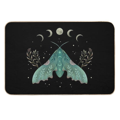 Luna And Moth  Rapid-Drying Bath Mat