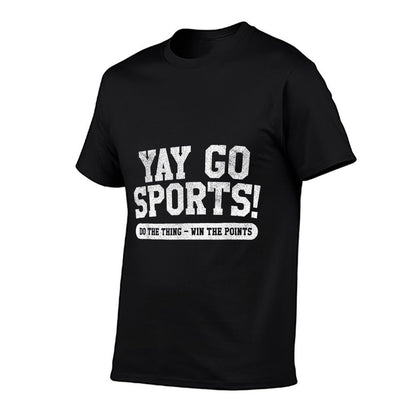 Yay Go Sports! Funny Sports  Cotton T-Shirt