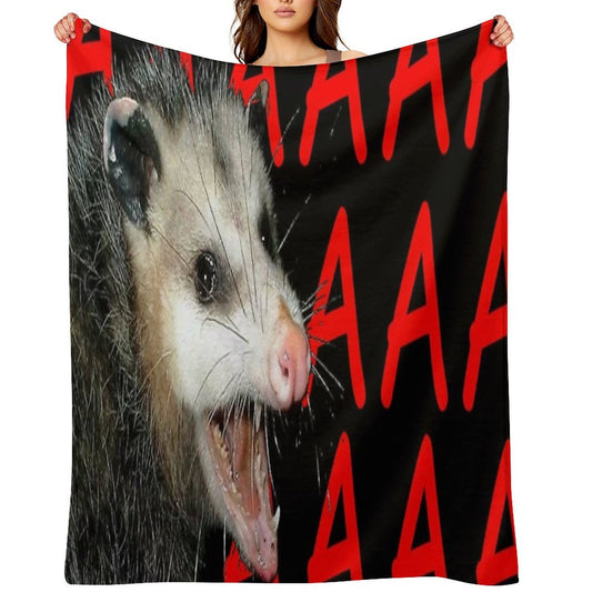 AAAAA POSSUM Velvety-soft Throw Blanket