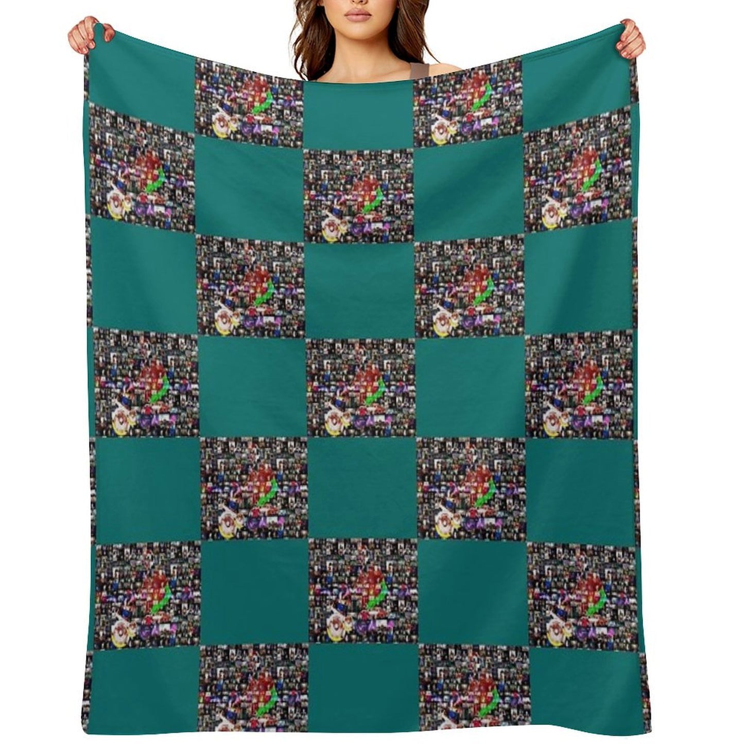 Gtreatest DJs Mosaic Travel-friendly Throw Blanket