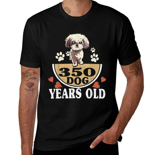 50th Birthday Gift, Funny 350 Dog Years Old  Graphic-printed T-Shirt