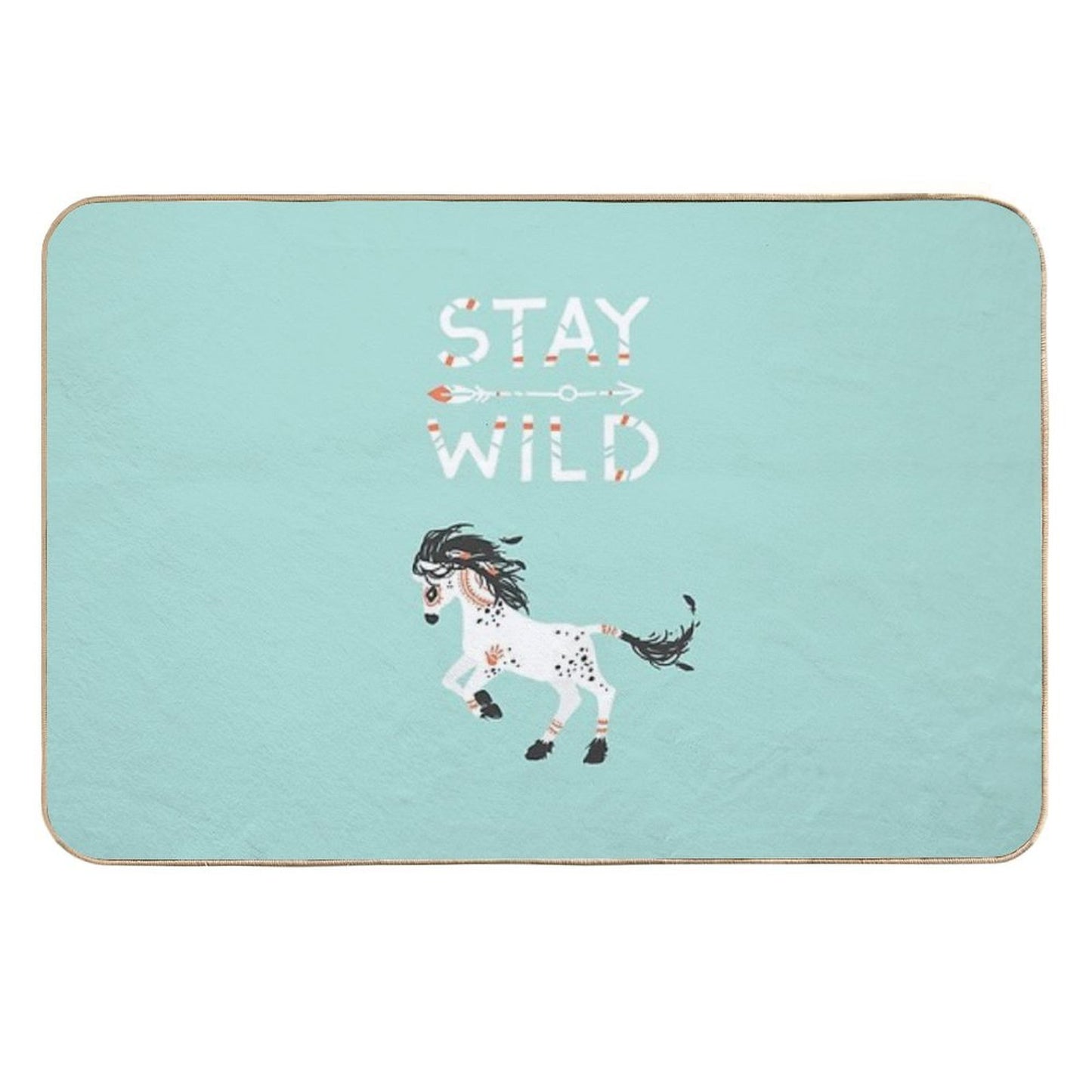 Stay Wild  Rapid-Drying Bath Mat