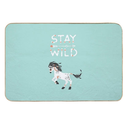 Stay Wild  Rapid-Drying Bath Mat