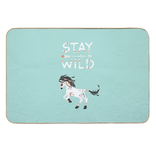 Stay Wild  Rapid-Drying Bath Mat
