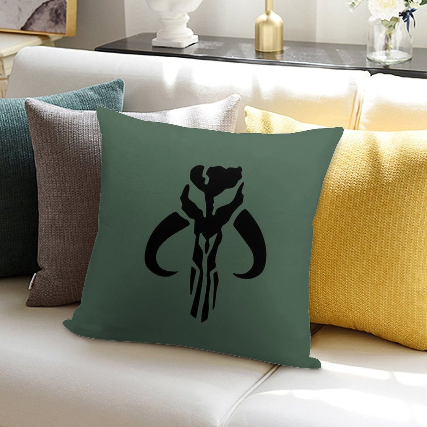 Mandalore Soft Skin-Friendly Throw Pillow