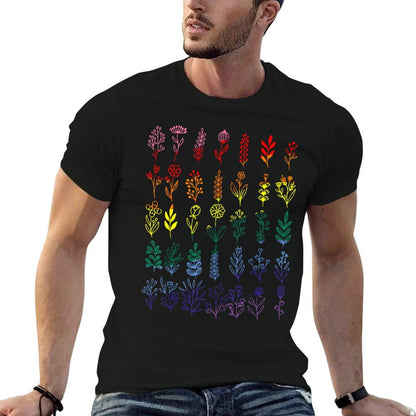 LGBTQ Wildflower Rainbow Plants Gardening Gay Pride  Quick-drying T-Shirt
