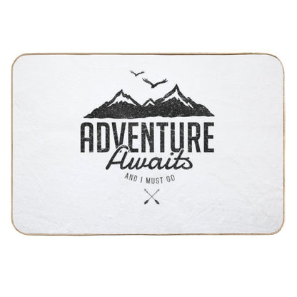 ADVENTURE AWAITS  Absorbent Bath Mat
