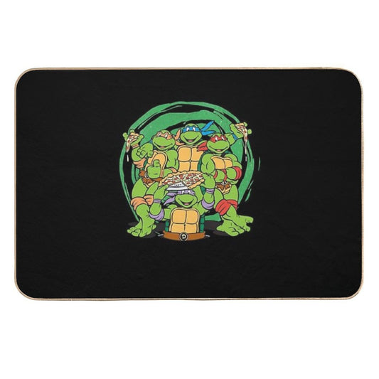 Teenage Mutant Ninja Turtles  Awesome For Music Fan  Easy Maintenance Bath Mat