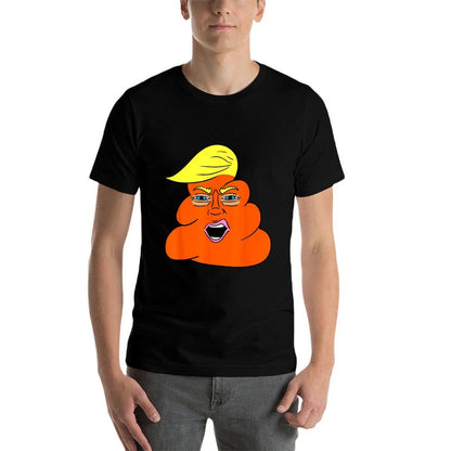 Trump Hairt Orange Turd Shit  Cotton T-Shirt