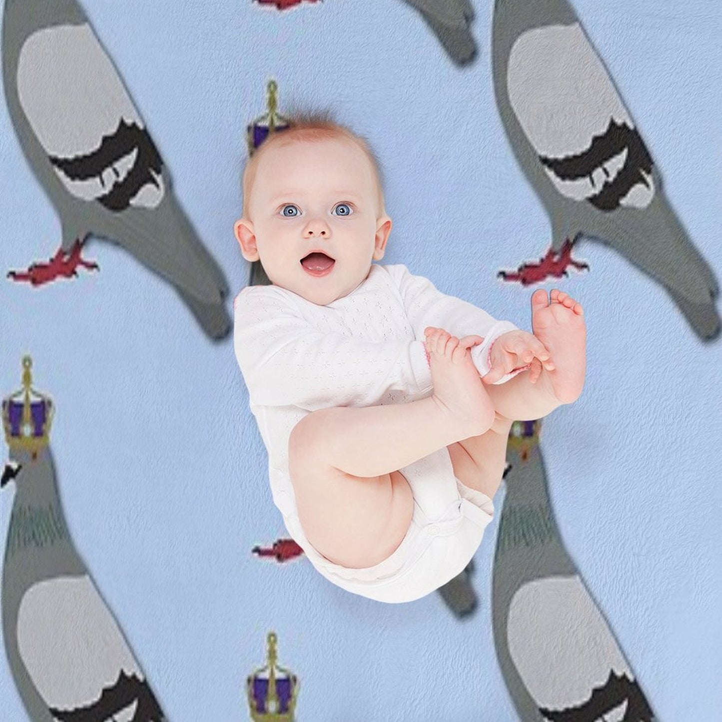 Queen Pigeon Shrink-resistant Throw Blanket