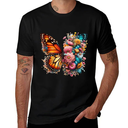 Floral Spring Flower Butterfly Women  Soft T-Shirt