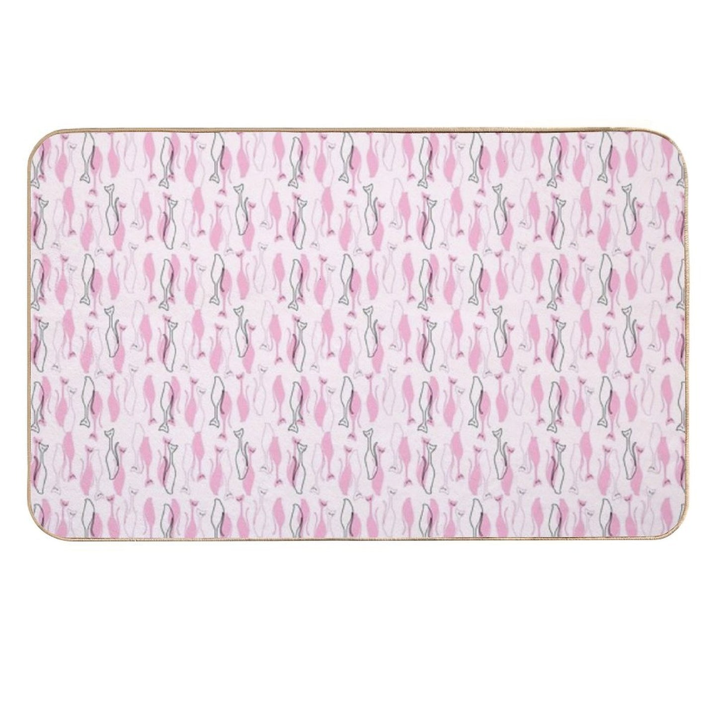 Atomic Kitties  Dirt-Trapping Bath Mat
