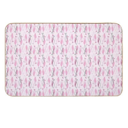Atomic Kitties  Dirt-Trapping Bath Mat