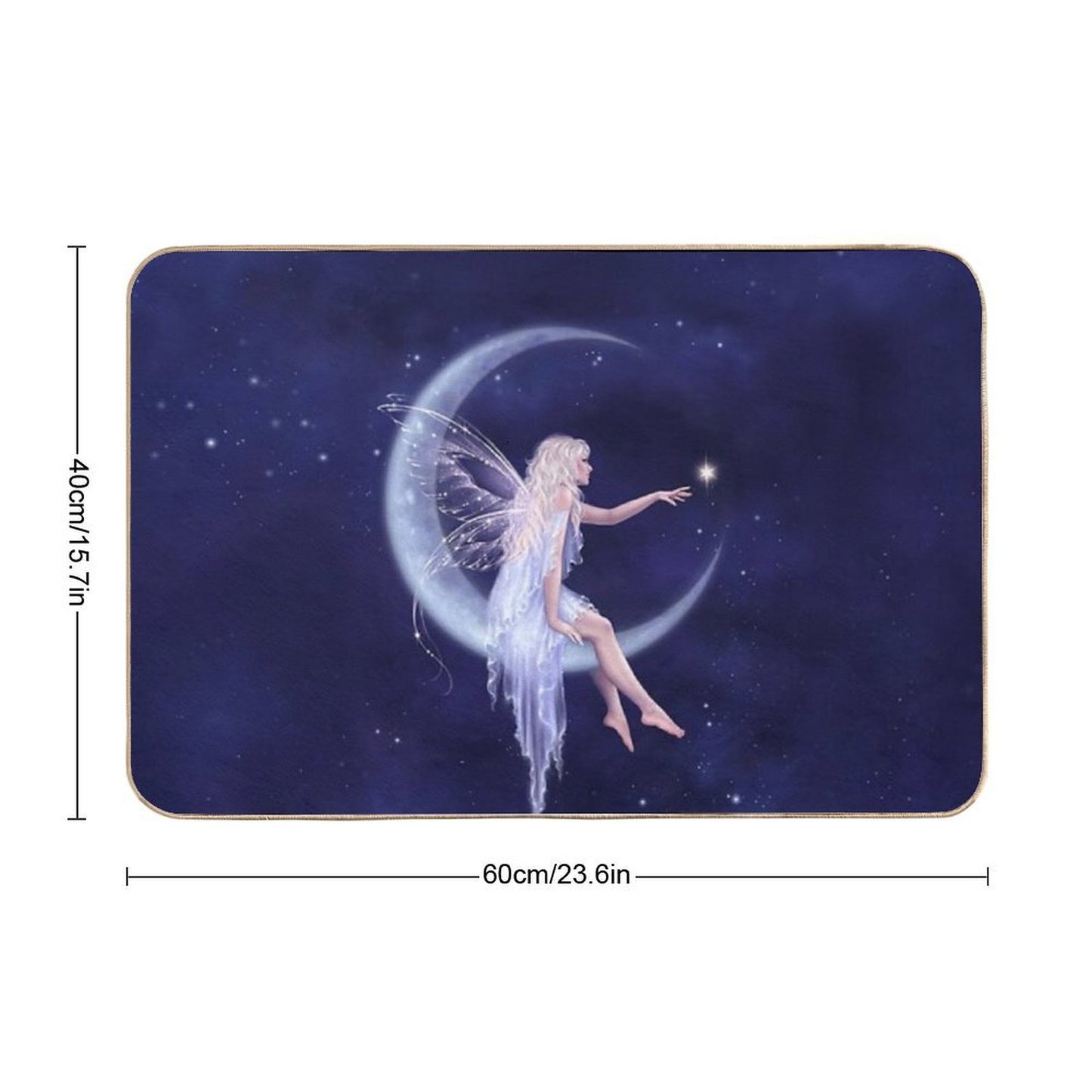 Birth of A Star Moon Fairy  Eco-Friendly Bath Mat