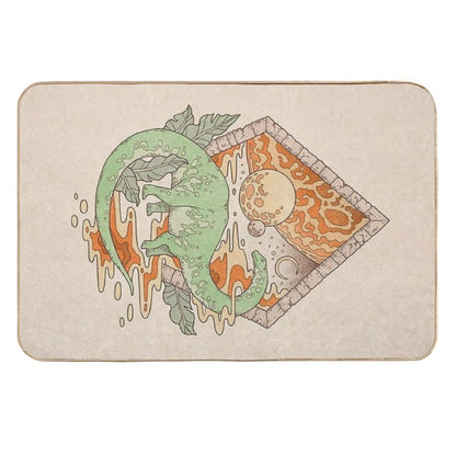 Aeon Archway Apatosaurus  Dinosaur Sci-Fi Space Art  Absorbent Bath Mat