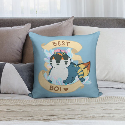Dodogama Best Boi (MonHun World) Soft High-Density Material Throw Pillow