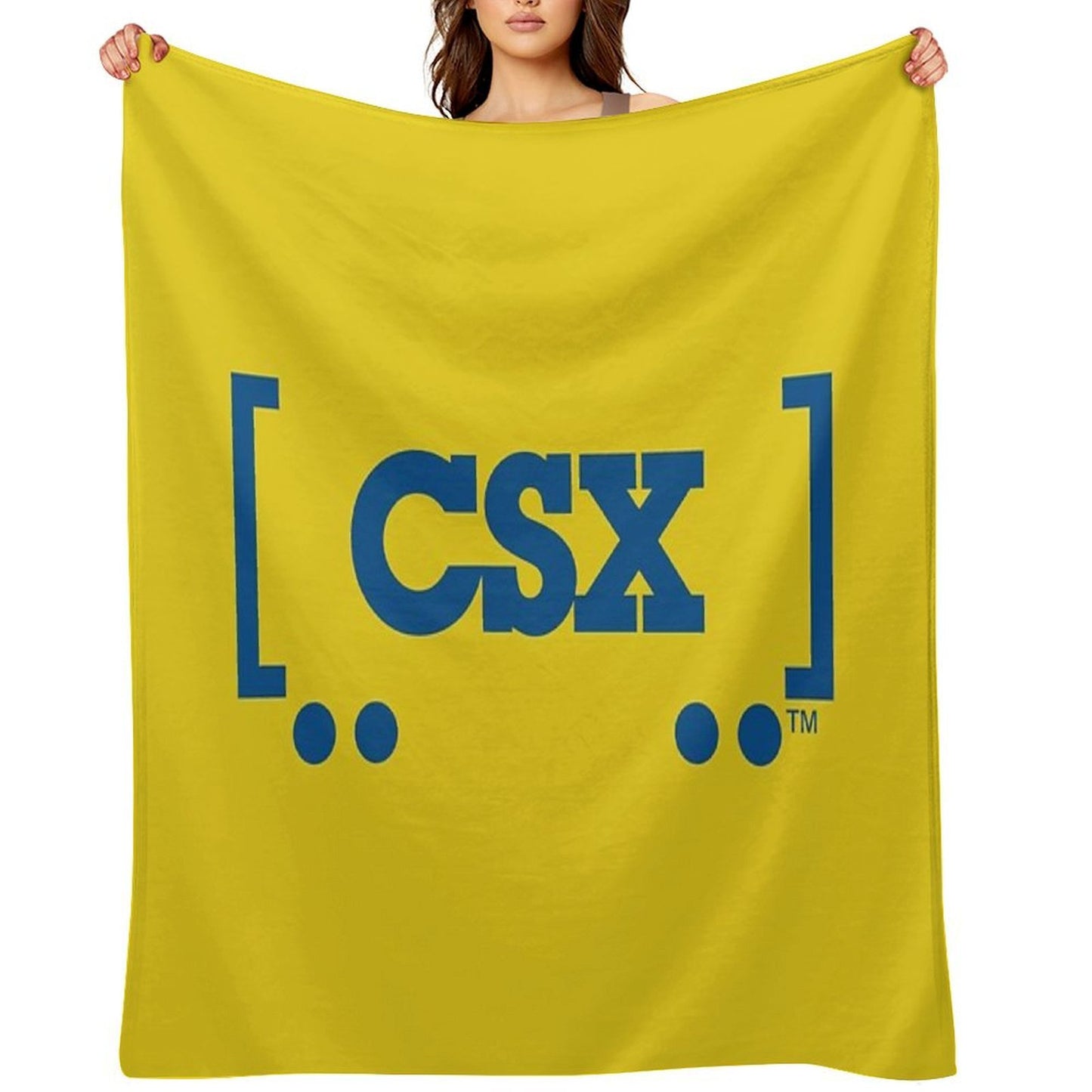 CSX Train Logo Lightweight Throw Blanket