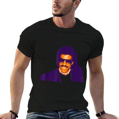 TV Times Pop Singer Lionel Richie 1985  Rolled Sleeves T-Shirt