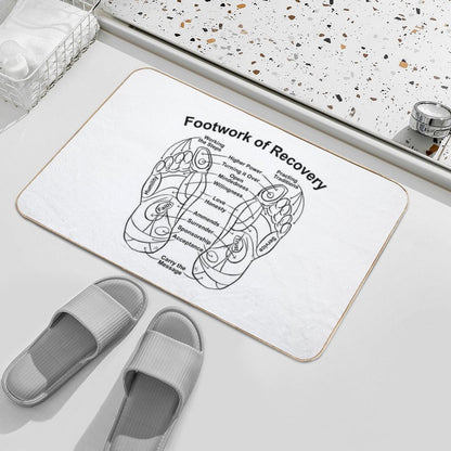 Footwork of Recovery  Absorbent Bath Mat