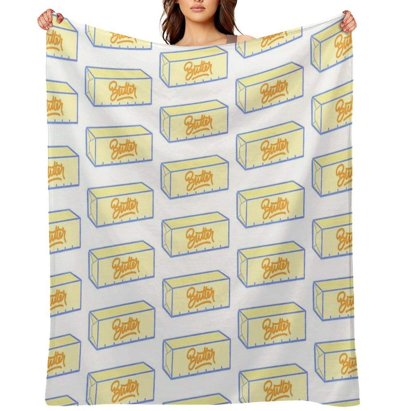 Stick of Butter Comfort Throw Blanket