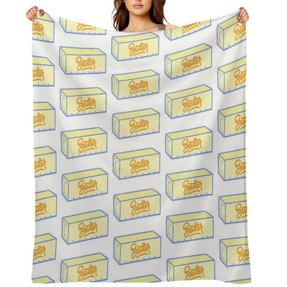 Stick of Butter Comfort Throw Blanket