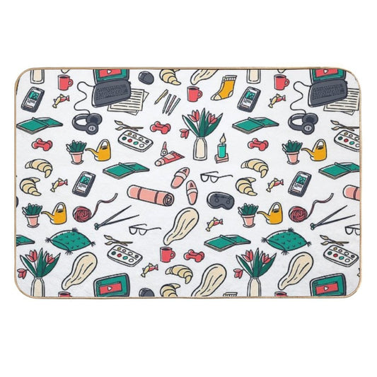 Hobby Pattern.  Odorless Bath Mat