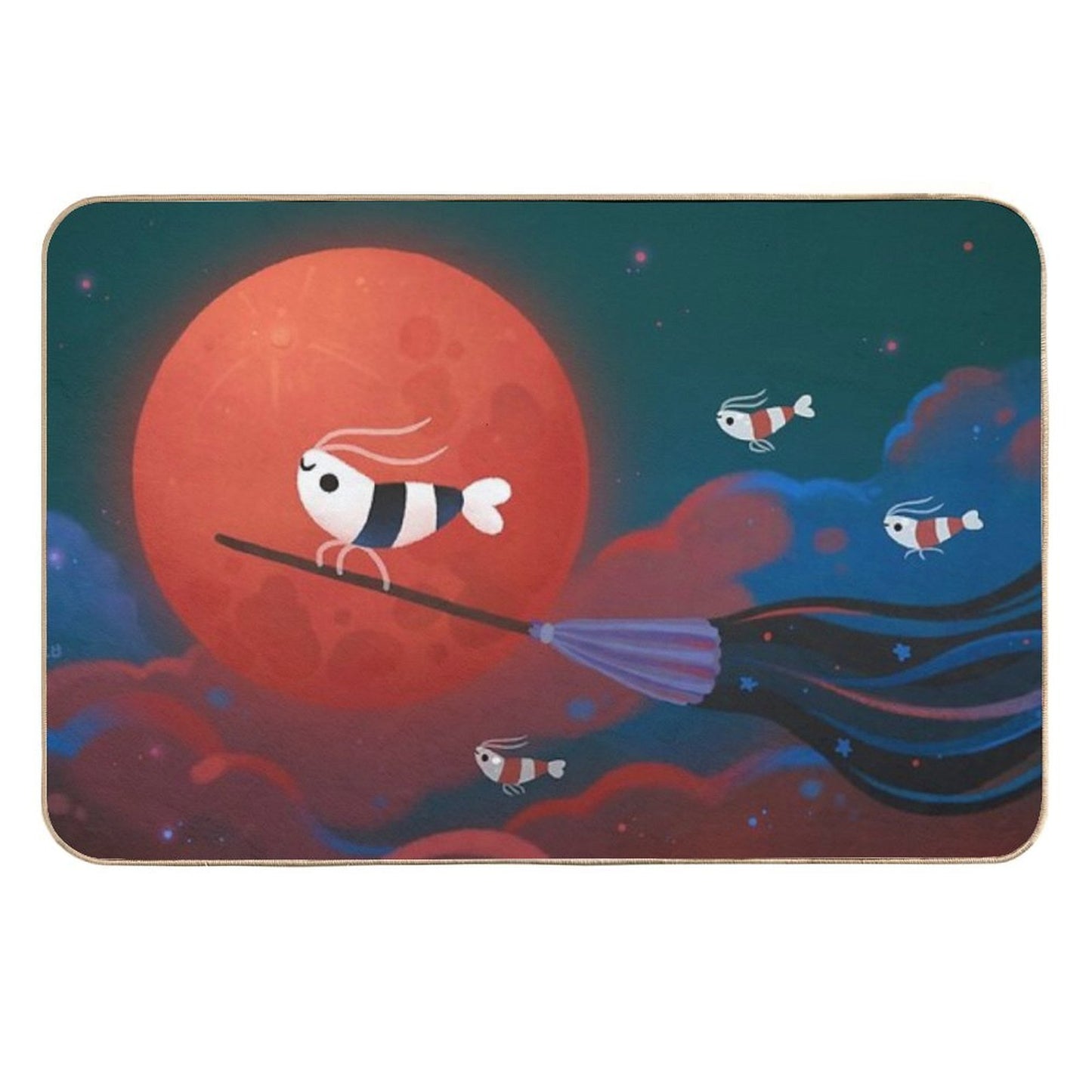 Moonlit Night  Easy Maintenance Bath Mat