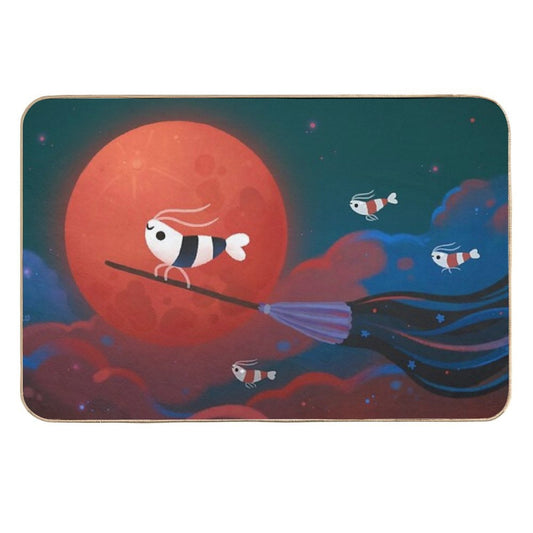 Moonlit Night  Easy Maintenance Bath Mat