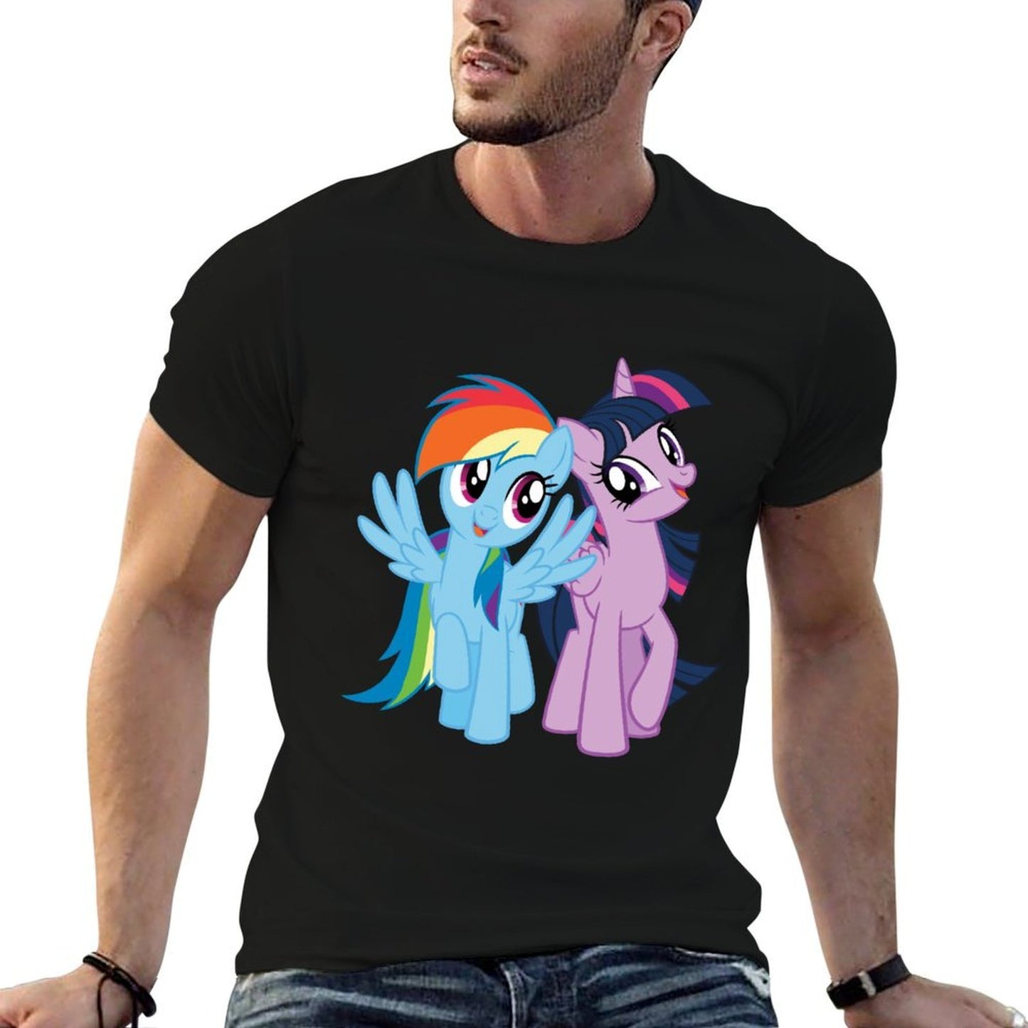 My Little Pony Rainbow Dash And Twilight Sparkle  Versatile T-Shirt