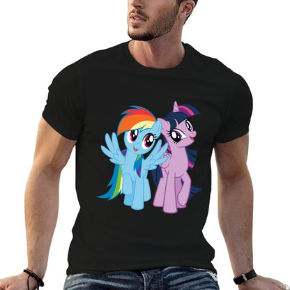 My Little Pony Rainbow Dash And Twilight Sparkle  Versatile T-Shirt